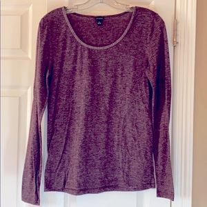Ann Taylor long sleeve embellished t shirt